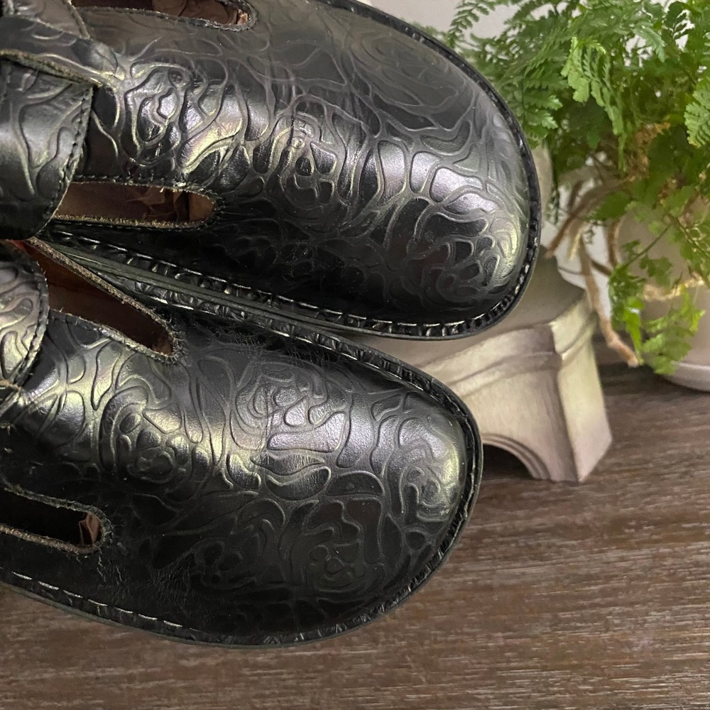 Alegria Classic Leather Slip On Mules Clogs Shoes Womens 42 US‎ 11.5-12 Black - Picture 2 of 6